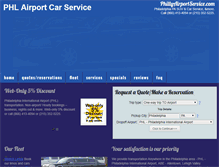 Tablet Screenshot of phillyairportservice.com